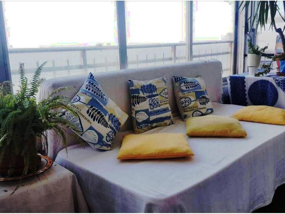 Blue Double Private Room At Front Beach - Habitacion Doble En La Playa Valencia Exterior foto